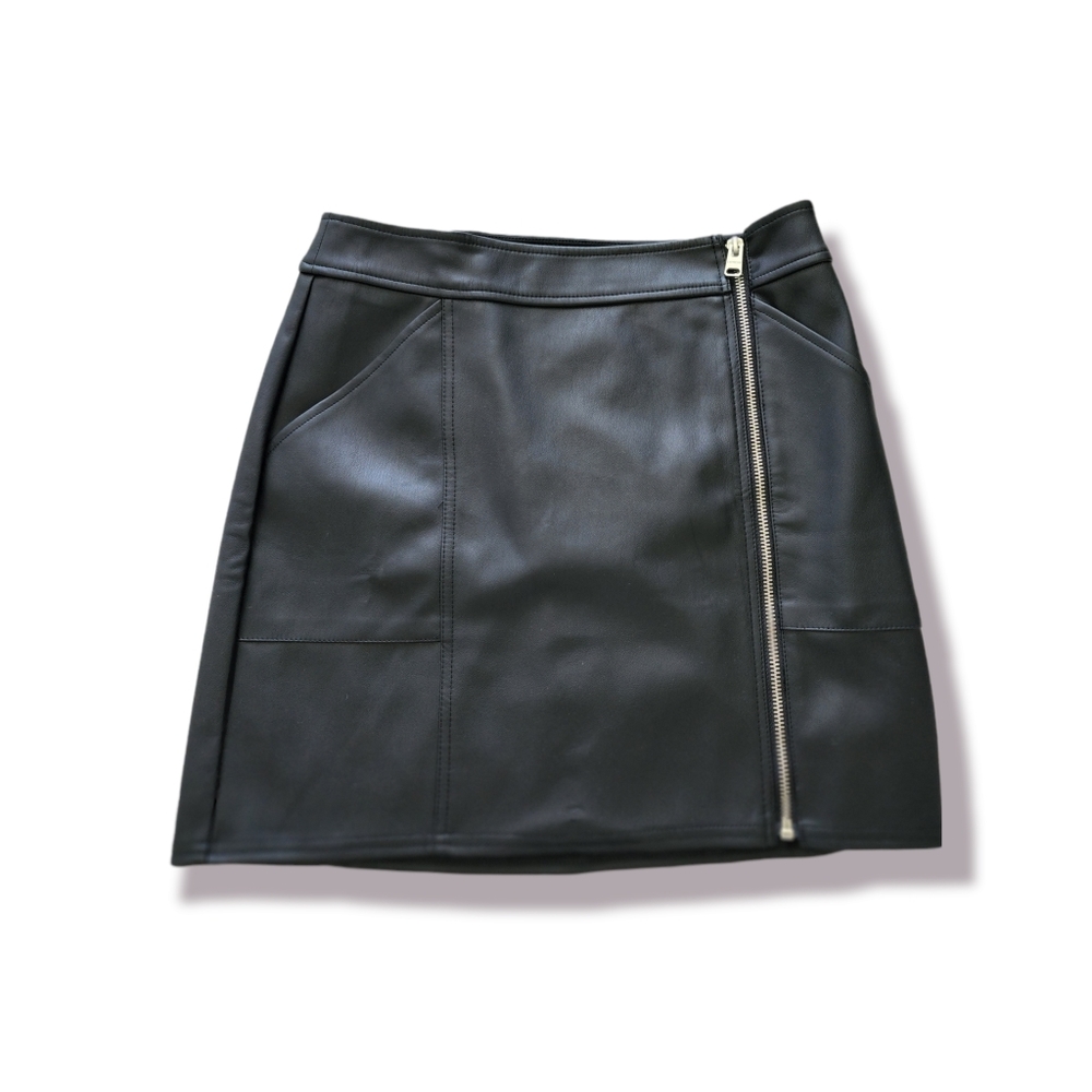Express "leather" black skirt